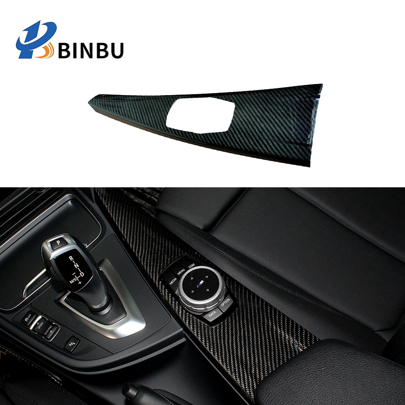 FOR BMW 3 Series F30 Dry Carbon Fiber Interior Parts 3 Series GT F34 Multimedia Panel 4 Series F32 F36 Carbon Fiber Decoration