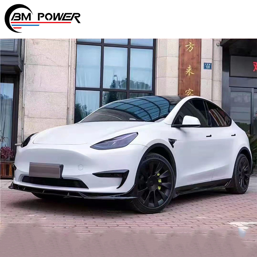 New Product !!! Exterior Body Parts for Model Y Fast Aero Kit Front Lip Rear Diffuser Side Skirts Rear Spoiler Vents