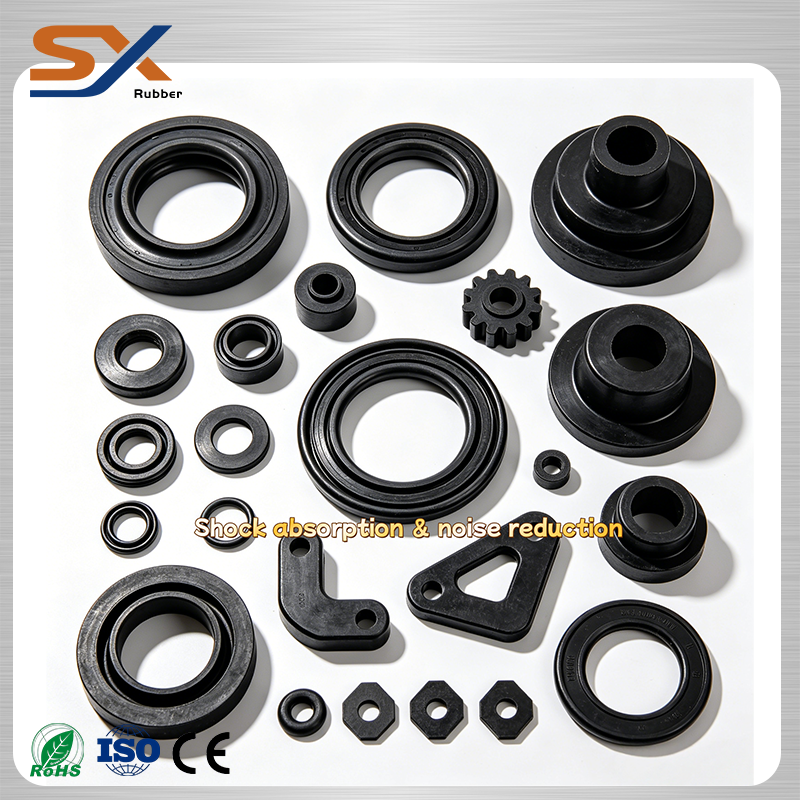 Eco-friendly EPDM UV Resistant 60A Custom Rubber Molded Components for Automotive Exterior Lighting and Body Frame Parts