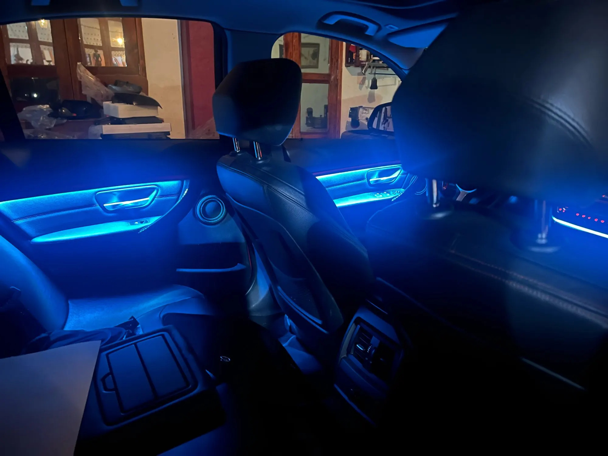 2 Colors Orange and Blue Replacement Oem Trim 2013 Upgrade Interior F30 Ambient Lighting Strips Kit 3 Series F30 320i 2017 340i