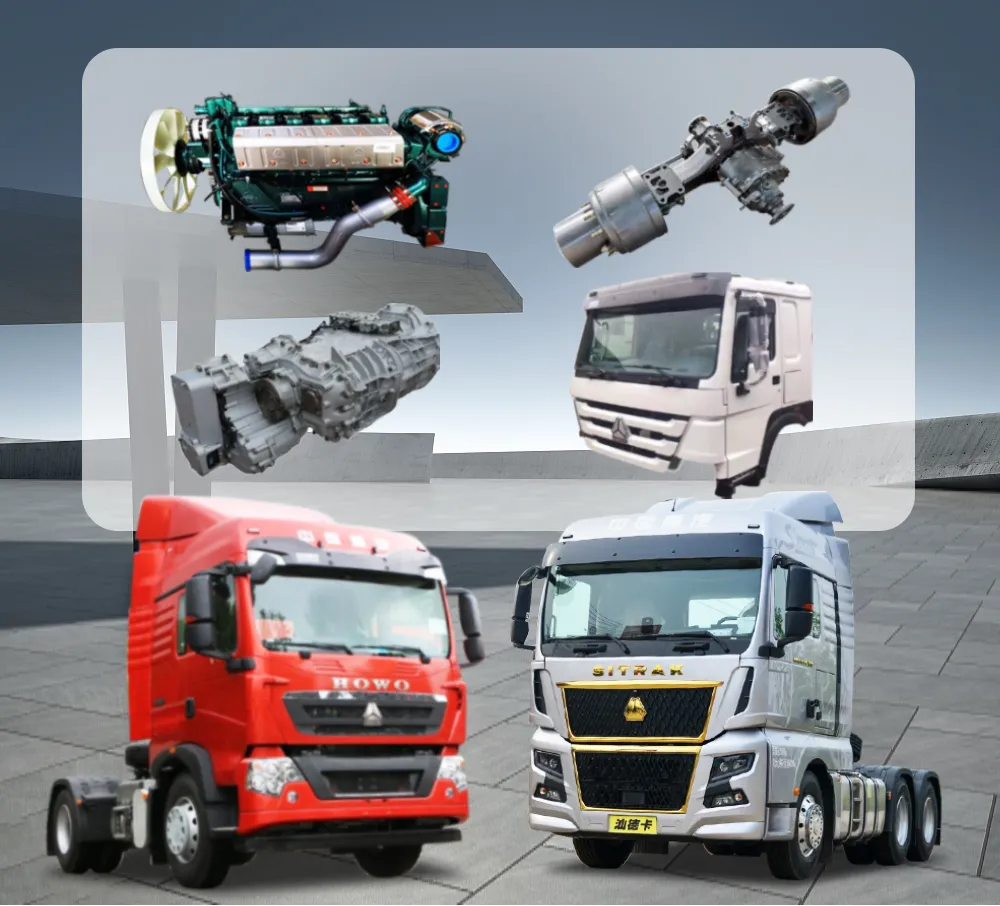 China Heavy Duty Truck Sinotruk Spare Parts HOWO Truck 10 Wheeler 12wheeler 6*4 8*4 Dump Truck Engine/Cabin/Axle/Chassis Spare Parts
