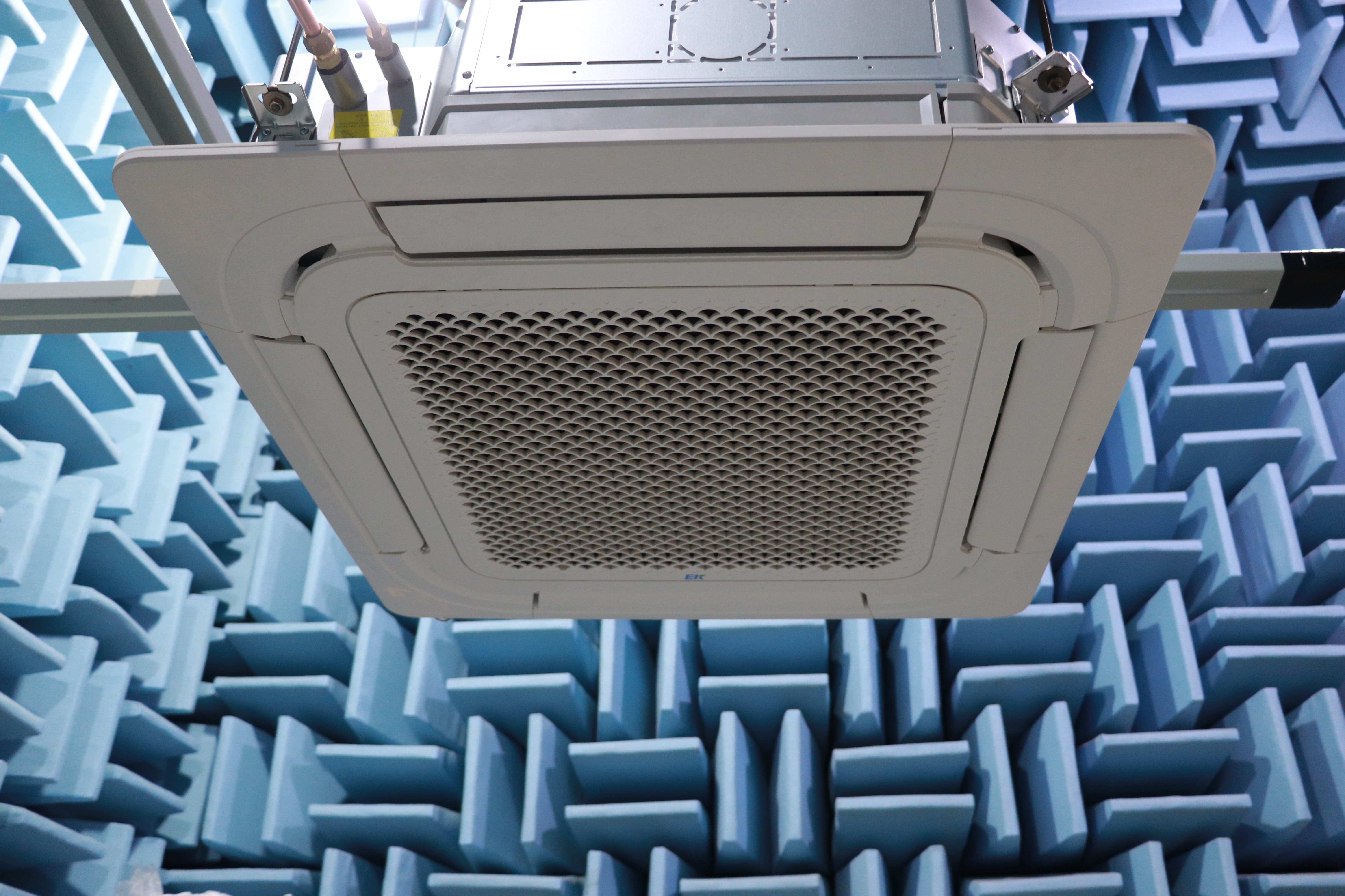EK Four Way Cassette Split Air Conditioner FCU 220V AC Ceiling Fan Coil Unit for Hotels Restaurants HVAC System Cooling Pump