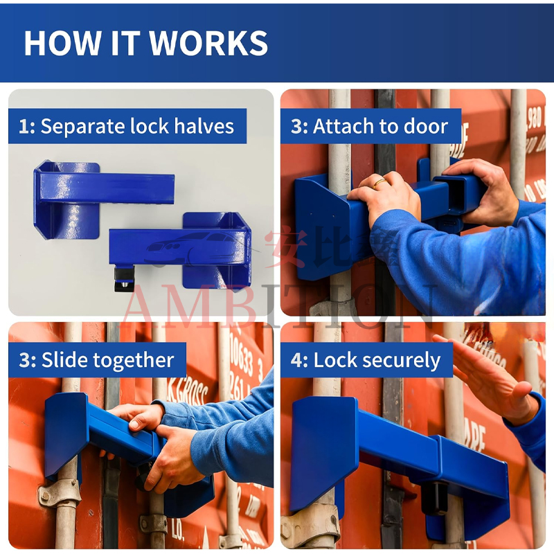 Ambition Heavy Duty Steel Container Truck Trailer Door Lock Padlock Premium Container Parts &amp; Accessories