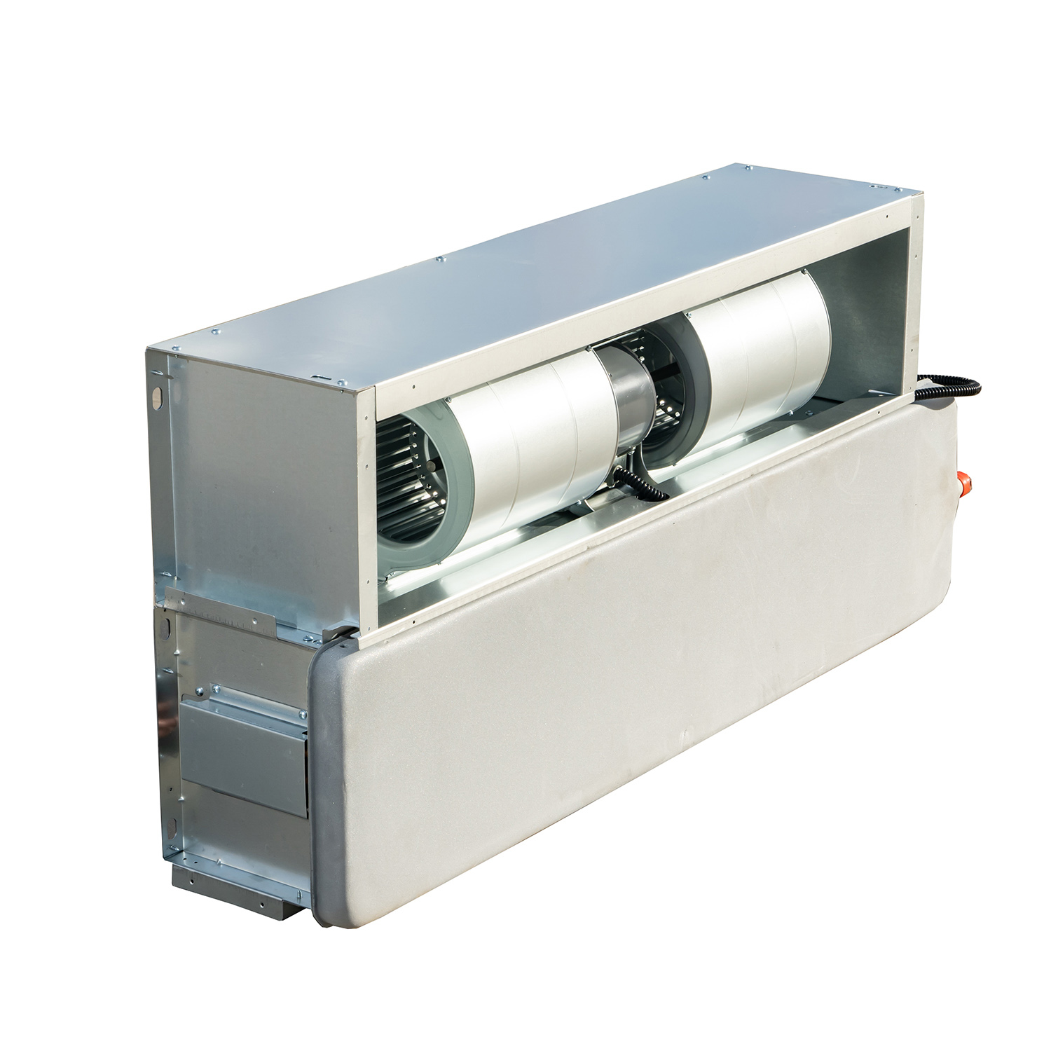 Wall Mounted Horizontal Ceiling Duct Fan Coil Unit Chilled Water Cooled Concealed Type Core Motor Component for HVAC Systems