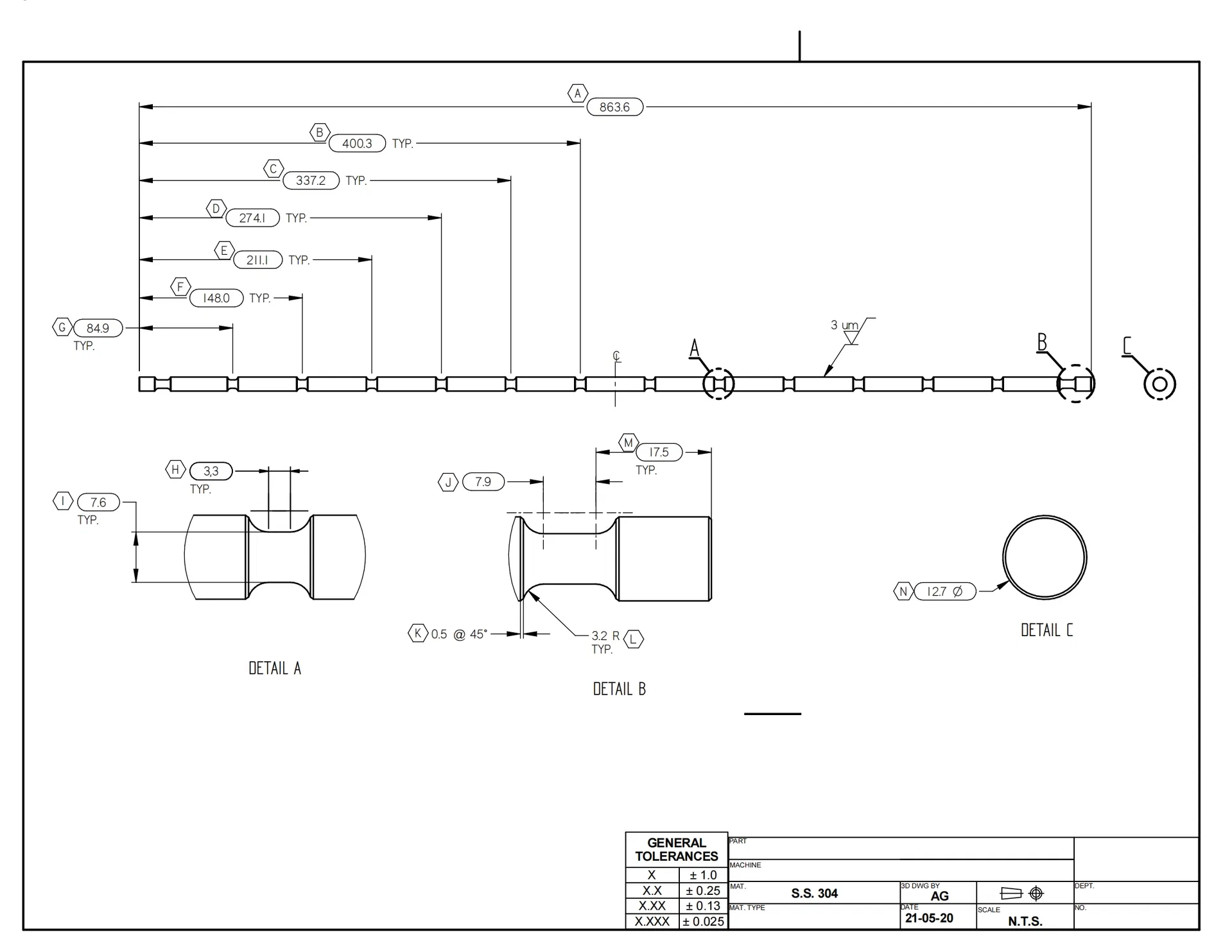 Technical Drawing Layout