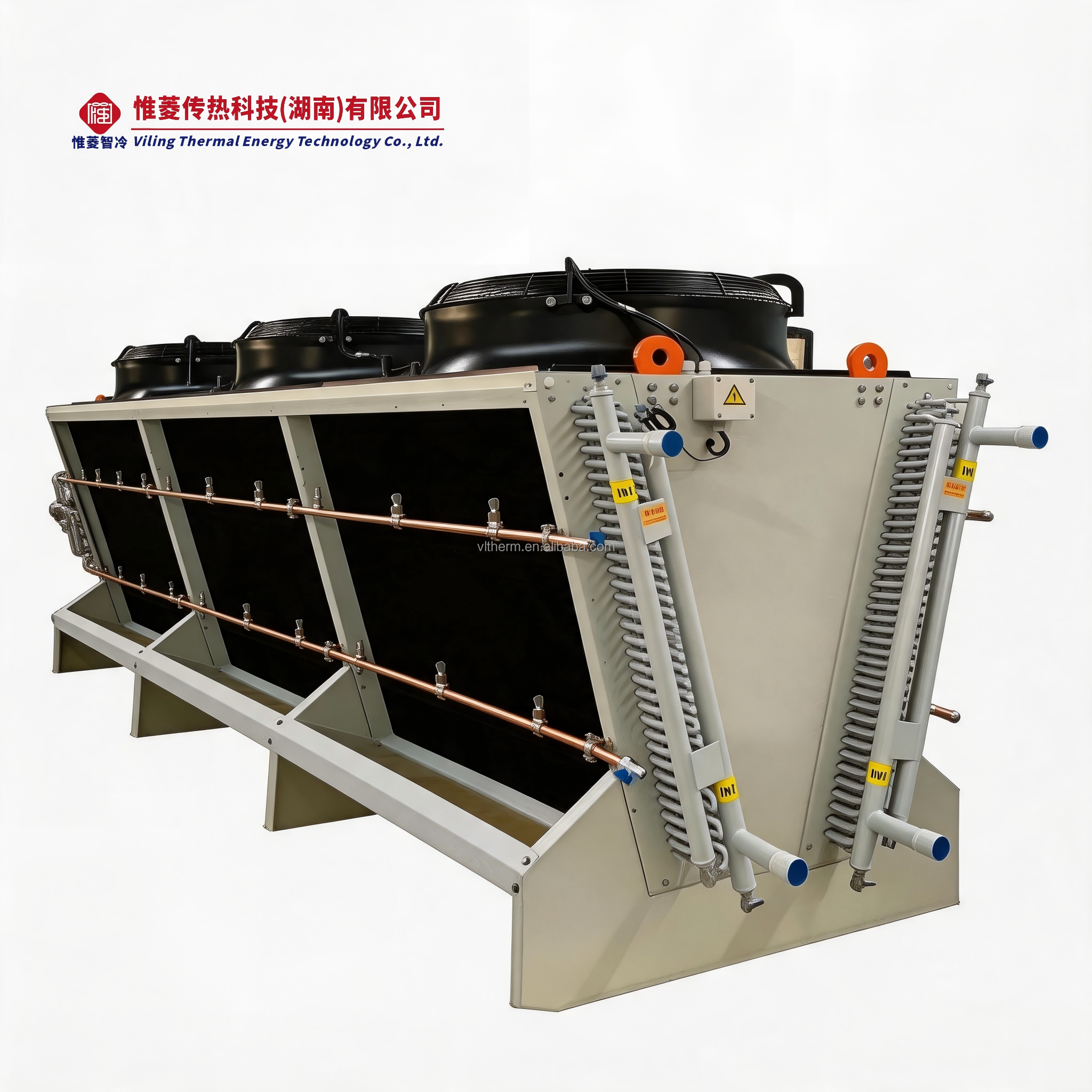 Vltherm Industrial V-Type Dry Cooler Air Cooling System with High Efficiency Axial Fan and Pump Core 380V~480V -30~60C