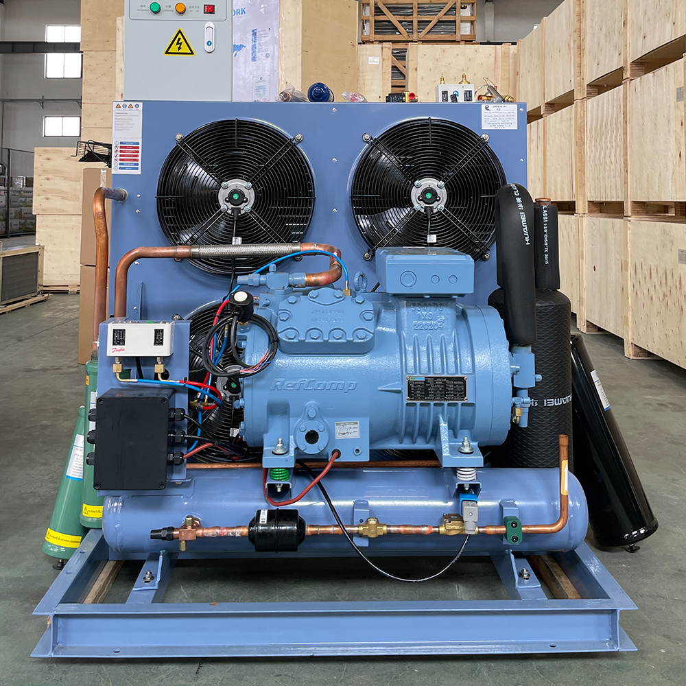 Cooling Compressor System Condenser Unit Refrigeration Cold Storage Room Freezer Condensing Unit