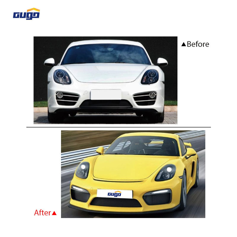 GUGO Body Kit for Porsche Cayman 981 GT4 Style Full Exterior Kit Track Inspired Design Vehicle Upgrade Custom Body Components