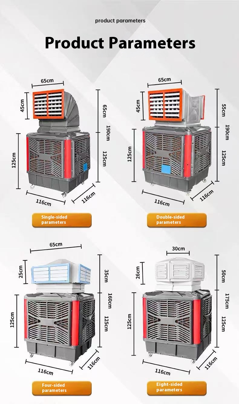 Industrial Air Conditioners with Water Evaporative Cooling System Good Supplier Pump Motor Core Components for Factories China