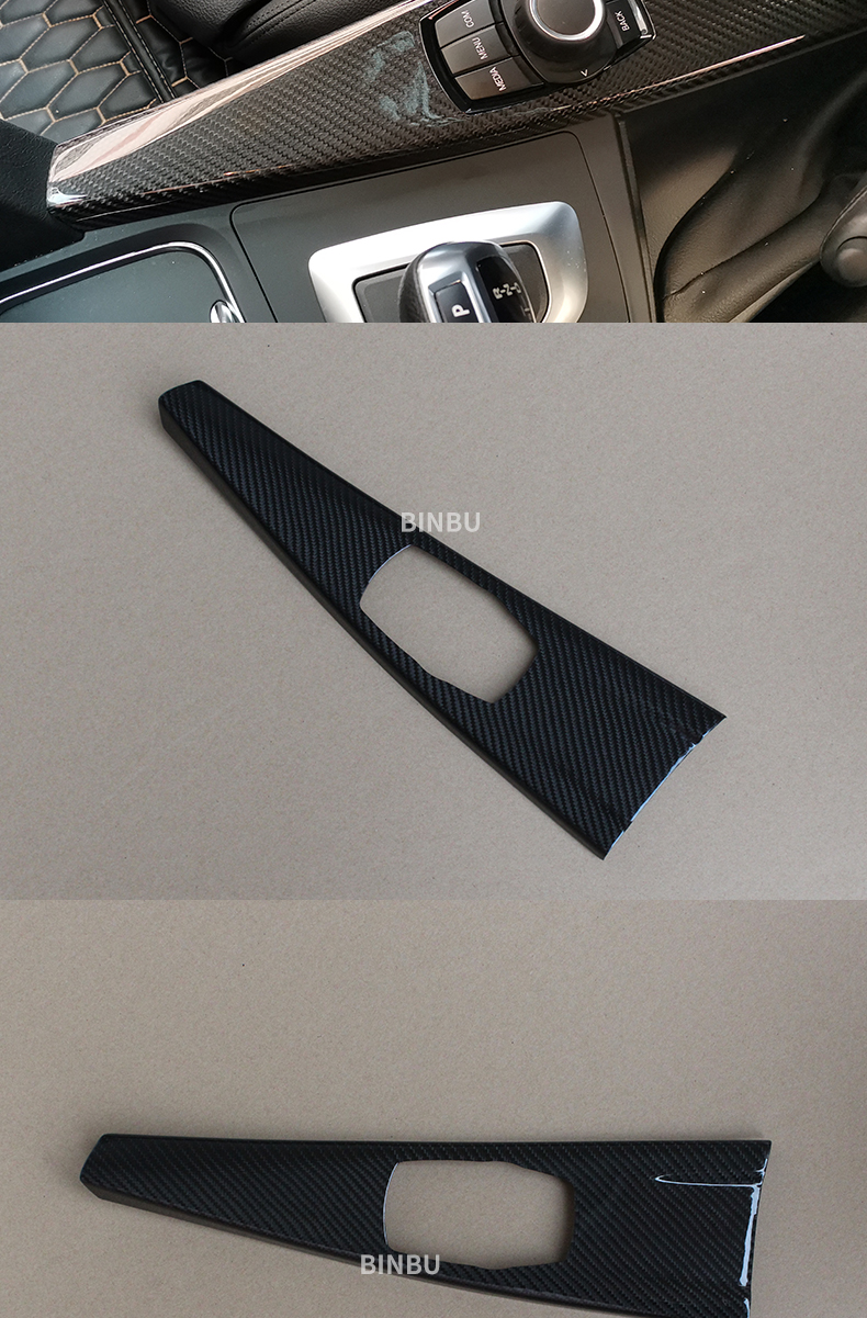 FOR BMW 3 Series F30 Dry Carbon Fiber Interior Parts 3 Series GT F34 Multimedia Panel 4 Series F32 F36 Carbon Fiber Decoration