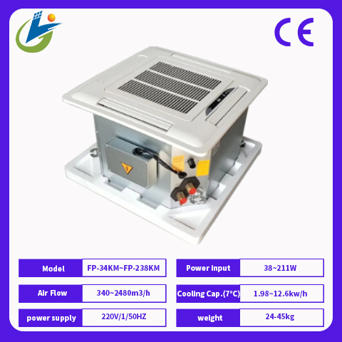 High Quality Industrial Suspended Ceiling Fan Coil Units AC Motor Customizable Indoor Central Air Conditioning Units for Cooling
