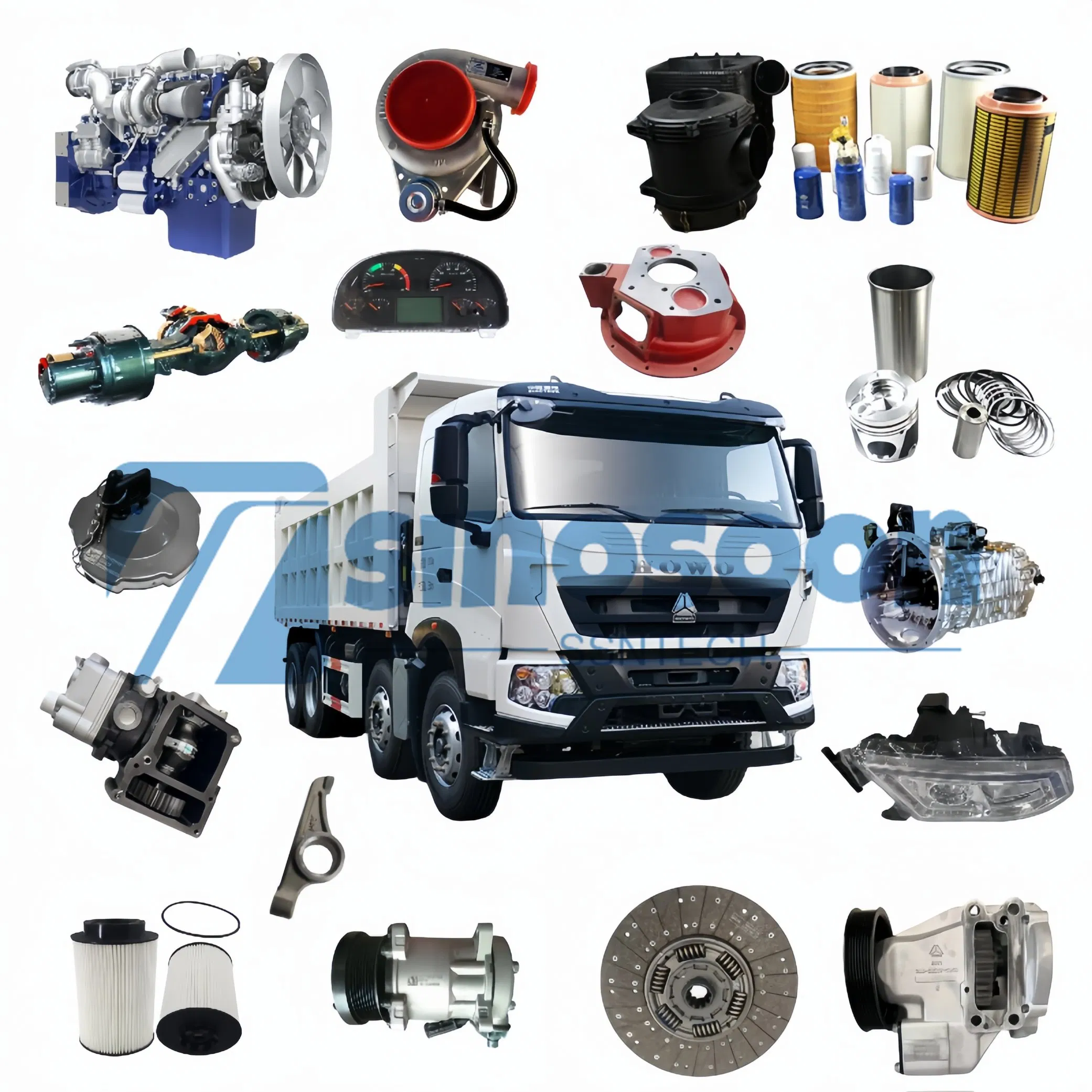 Shacman FAW Foton Sinotruk HOWO Sitrak Nx Tx Max Jh6 T5g C7h Truck Parts Body Parts Engine Parts Chassis Parts Bus Parts Trailer Parts Weichai Engine Parts