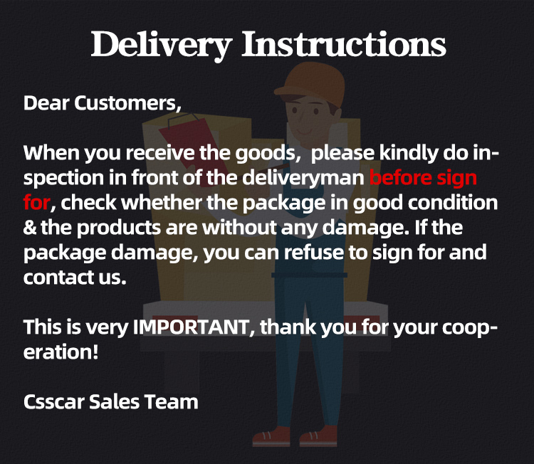 Shipping and Packaging Instruction