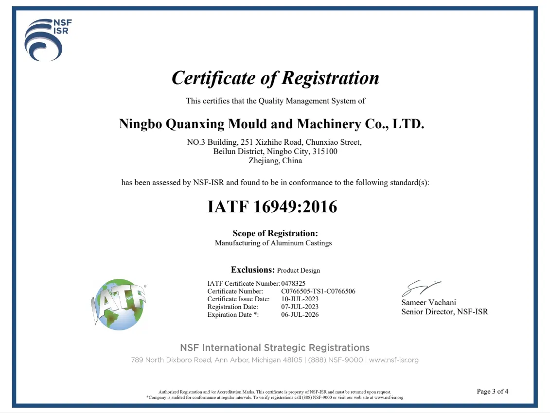 Certifications