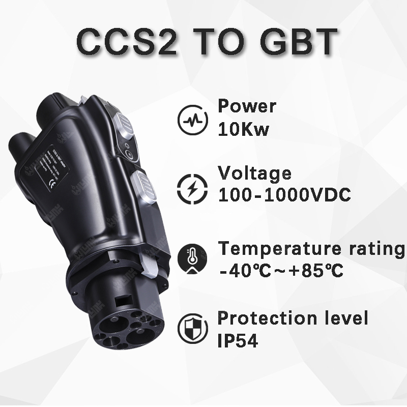 Ccs2 to Gbt Evse EV Charging Connector Ce Ev Dc Charger Chademo to Ccs Adapter for tesla