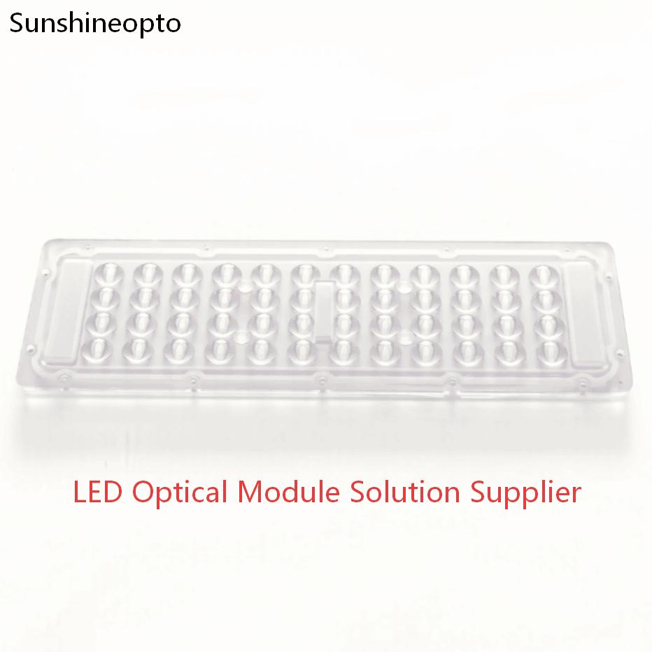 Energy Saving LED Retrofit Kit 48 in 1 Optical Lens Durable High Transparency PC Plate for Outdoor Modular Lighting Component