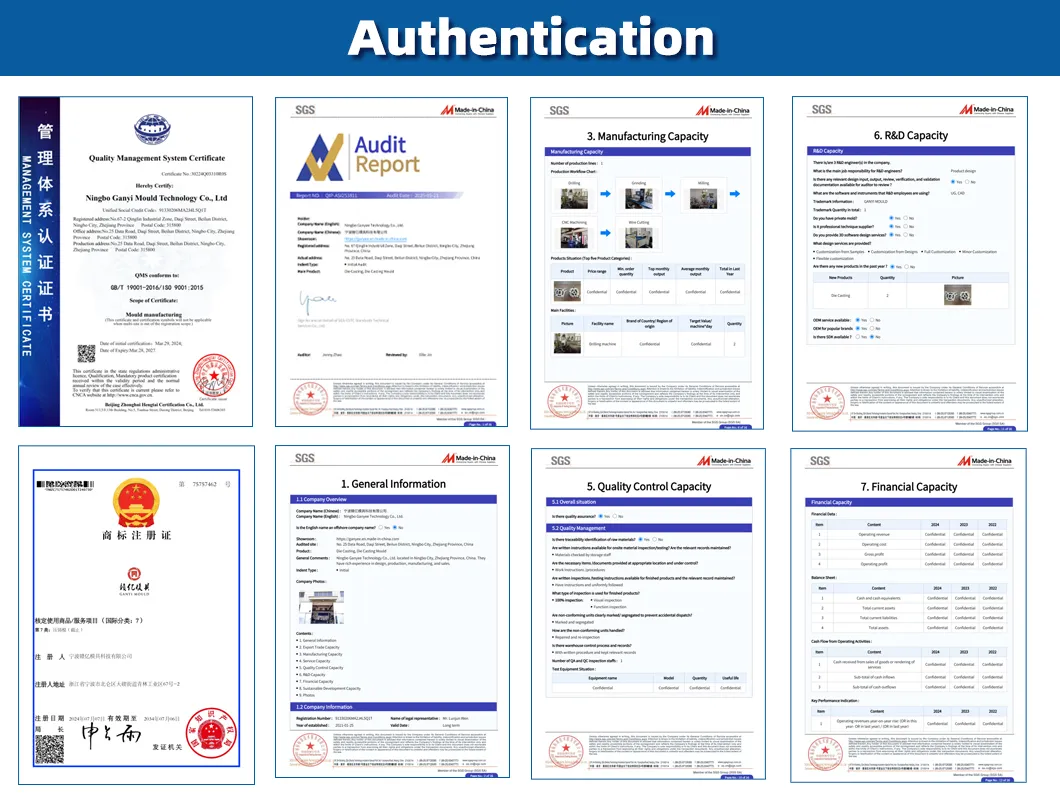Certification documents