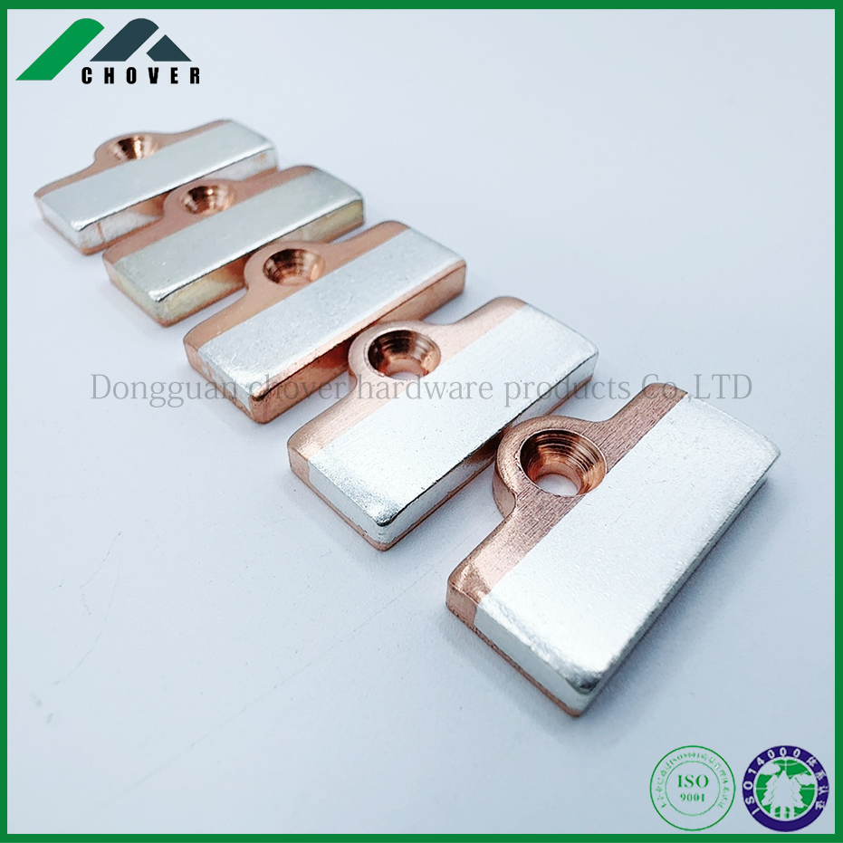 Silver Copper Composite Stamping Parts Low Voltage Electrical and Electronic Components