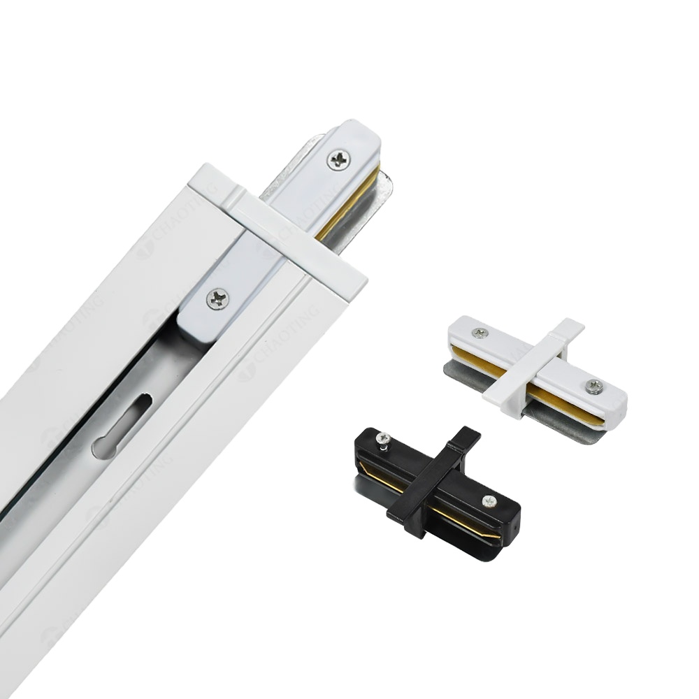 Wholesale Price 2 Wire Recessed Lighting Track Rail I Connector Electric Accessories Parts for 2Wires Track Light System Fixture