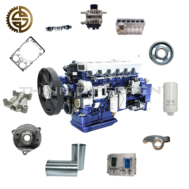 Original Factory Supply Weichai Heavy Truck Spare Parts for WP7/10/12/13 WD615/618 Diesel Power Engine Assembly 336 375 380HP