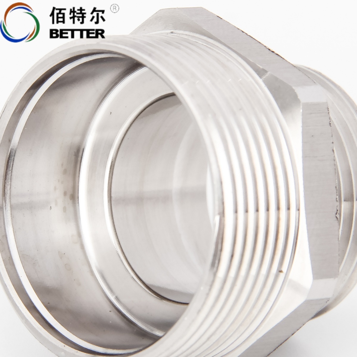 Long Lasting Waterproof Dustproof Metal Pipe Fittings DPJ25-M32*1.5 304 Stainless Steel 32mm Metal Flexible Hose Connectors