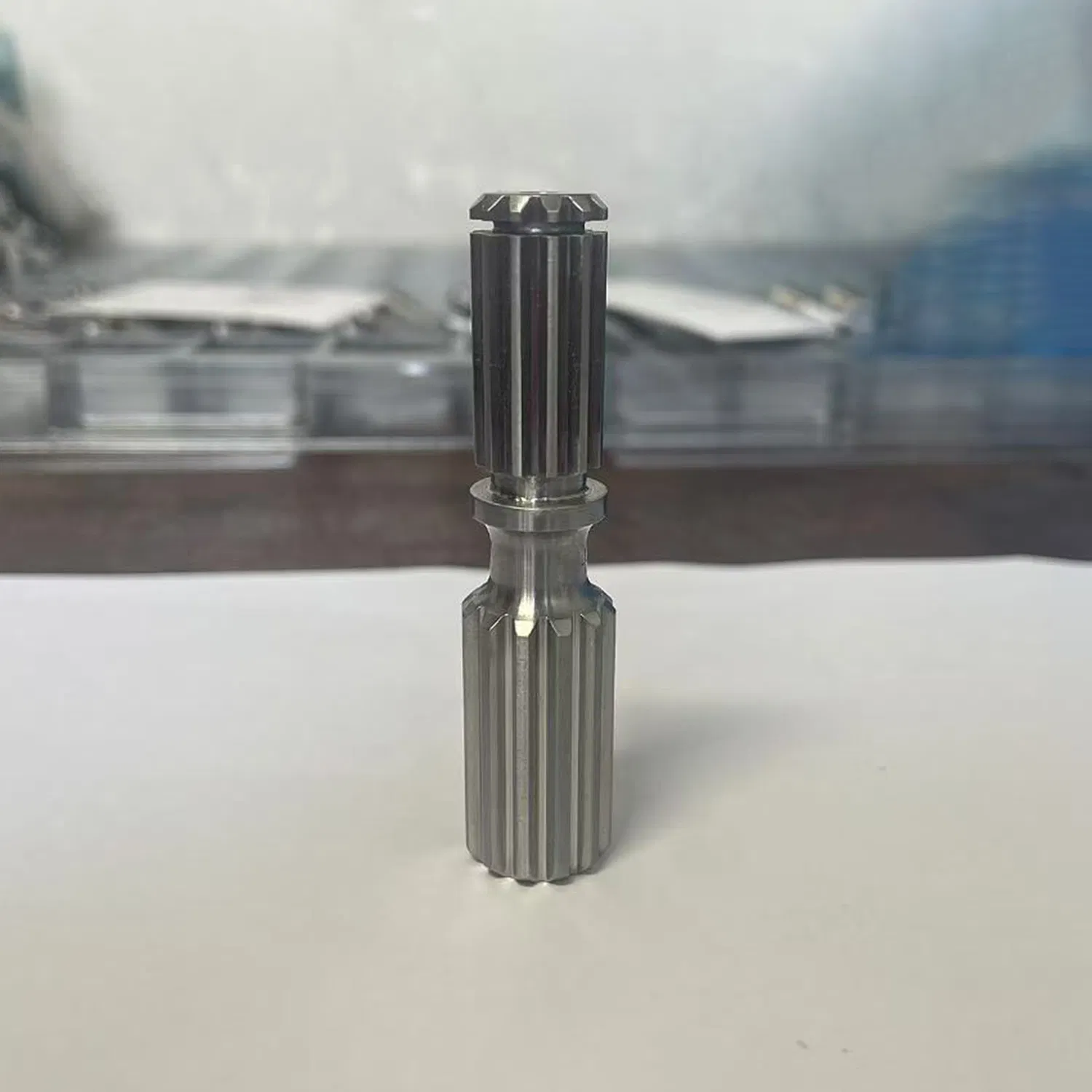 High Precision CNC Machined Gear Shaft Carbon Steel Transmission Components for Gearbox