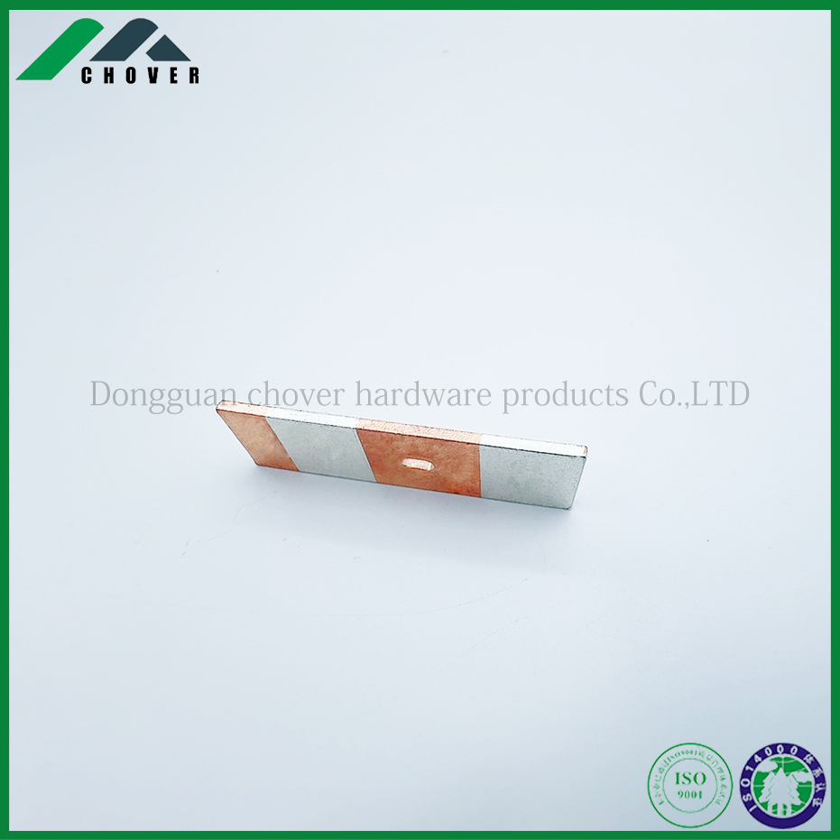 Electrical Switch Socket Silver Copper Silver Inlay Bimetal Terminal Contact Part Metal Brass Copper Stamping Component