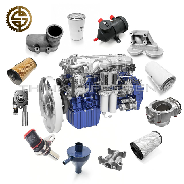 Original Factory Supply Weichai Heavy Truck Spare Parts for WP7/10/12/13 WD615/618 Diesel Power Engine Assembly 336 375 380HP