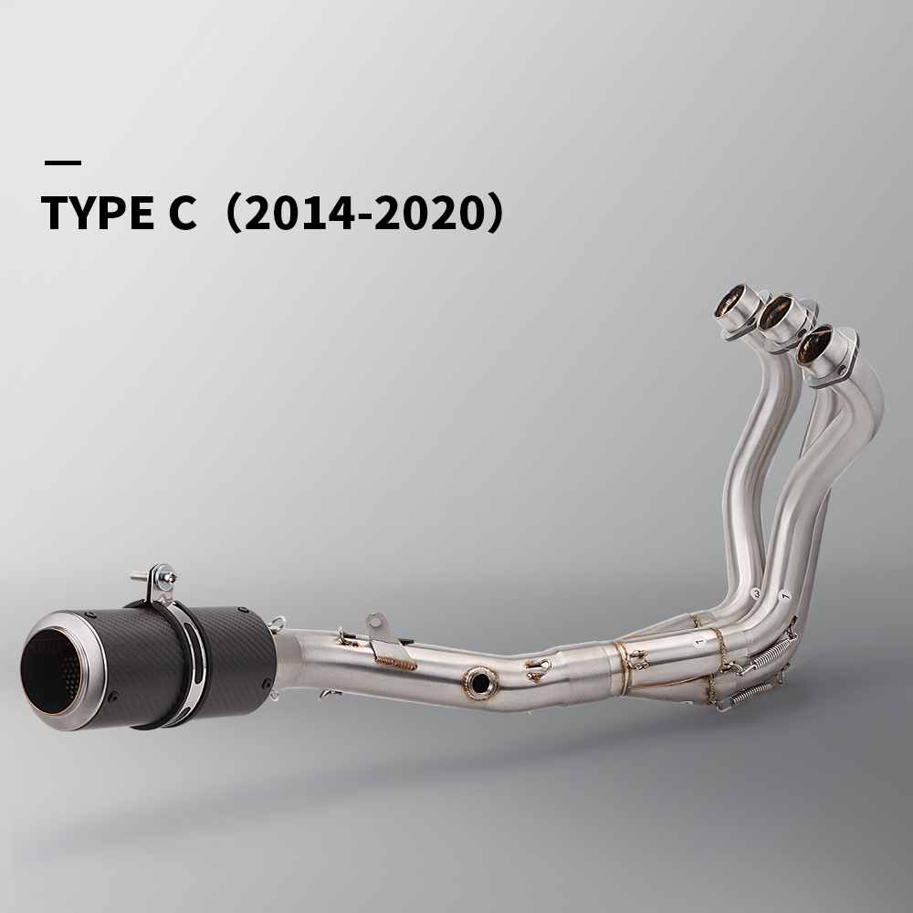 New 51mm Exhaust System Set with Silencer for MT09 FZ09 XSR900 Includes MT-09 FZ-09 Motorcycle Accessories