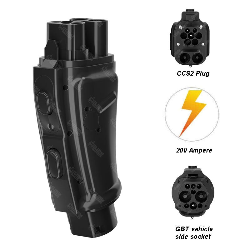 Ccs2 to Gbt Evse EV Charging Connector Ce Ev Dc Charger Chademo to Ccs Adapter for tesla