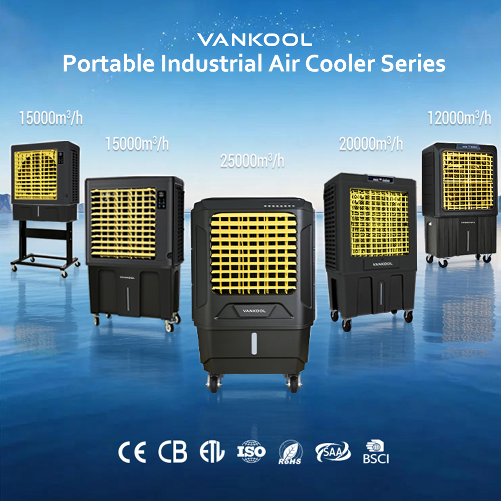 World's 1st Patented Portable Air Conditioner Cooler Evaporative Fan Industrial Compressor 2 Cooling Systems Pump Core Component
