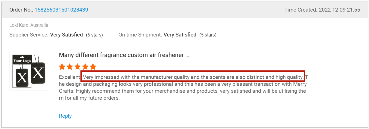 Buyer Feedback 2