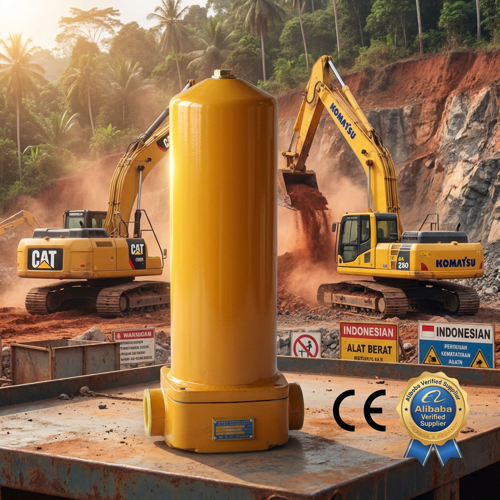 QU-H Hydraulic Oil Filter For Heavy Equipment Spare Parts Alat Berat For Caterpillar Komatsu Excavator Hydraulic Power System