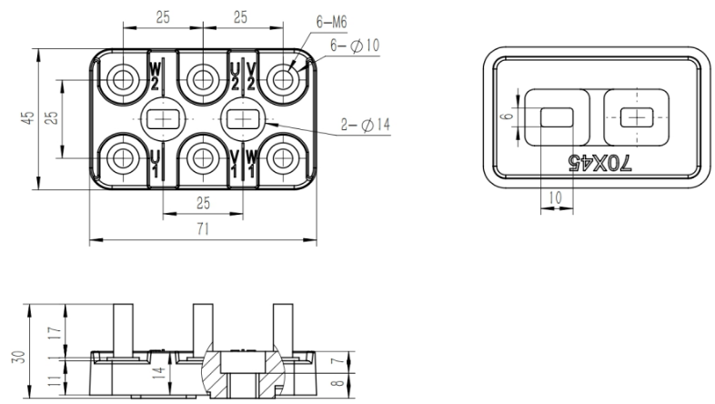 Motor Terminal Block Detail 1