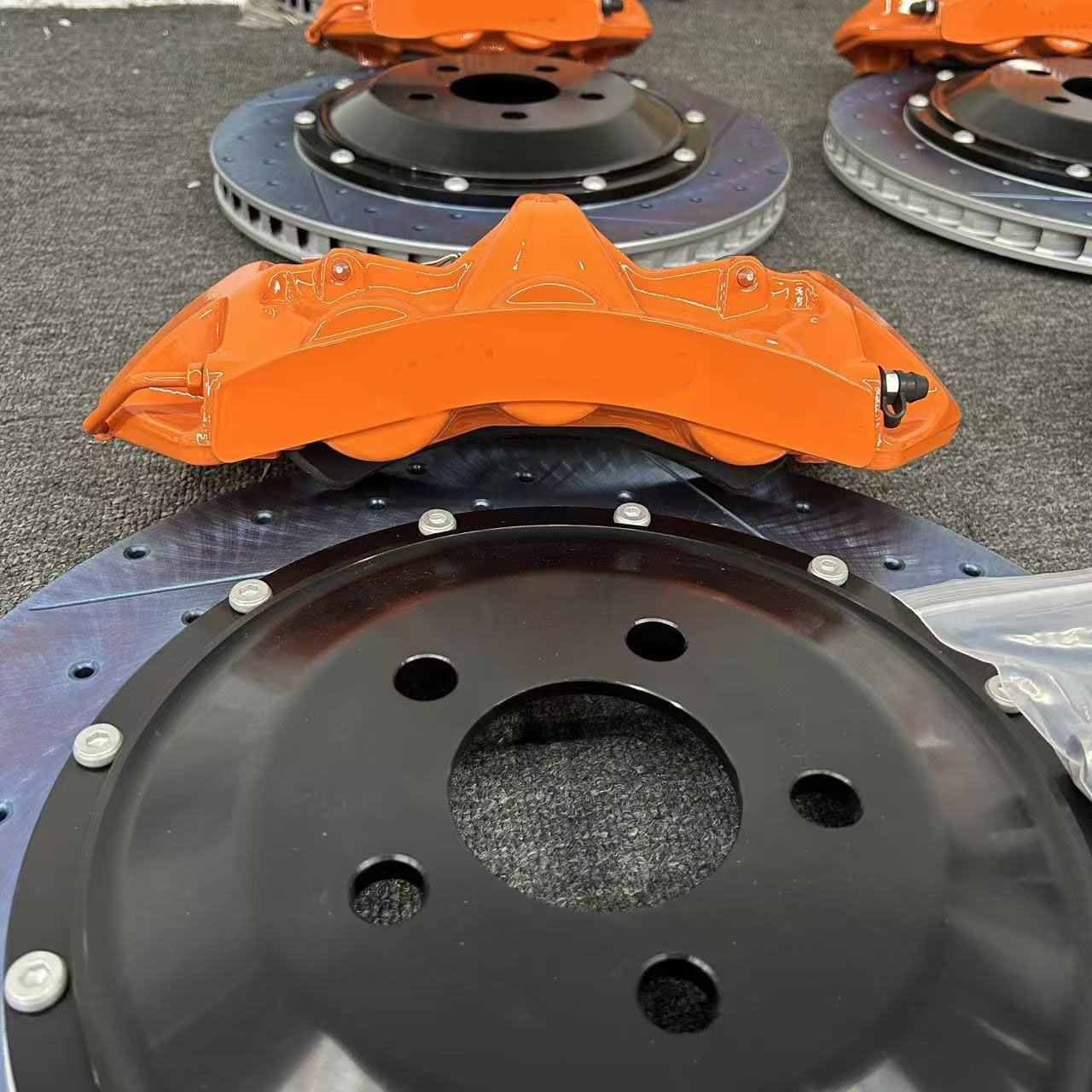 Upgrade Brake System 6 Piston Brake Caliper Kit 6 Pot Big Brake Kit for Dodge Charger Challenger Viper RamSRT-1 RamTruck