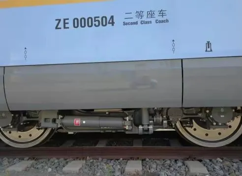 China Factory Train Bogie Part Railcar Suspension System Rubber Bush Hydraulic Oil Damper Device Primary Vertical Shock Absorber