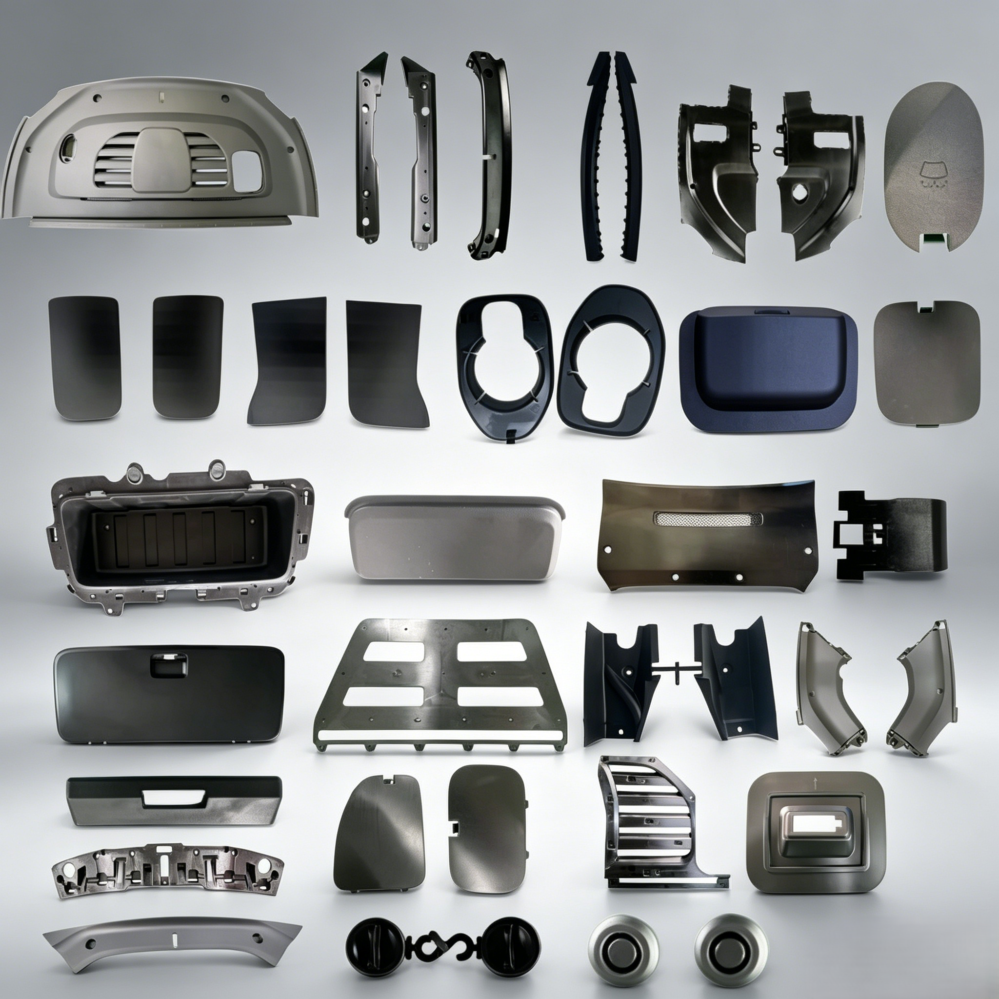 Bulk Supply 3D Scanned Precise Fitment ABS Plastic Injection Replacement Aftermarket Interior Parts Auto Interior Plastic Trims