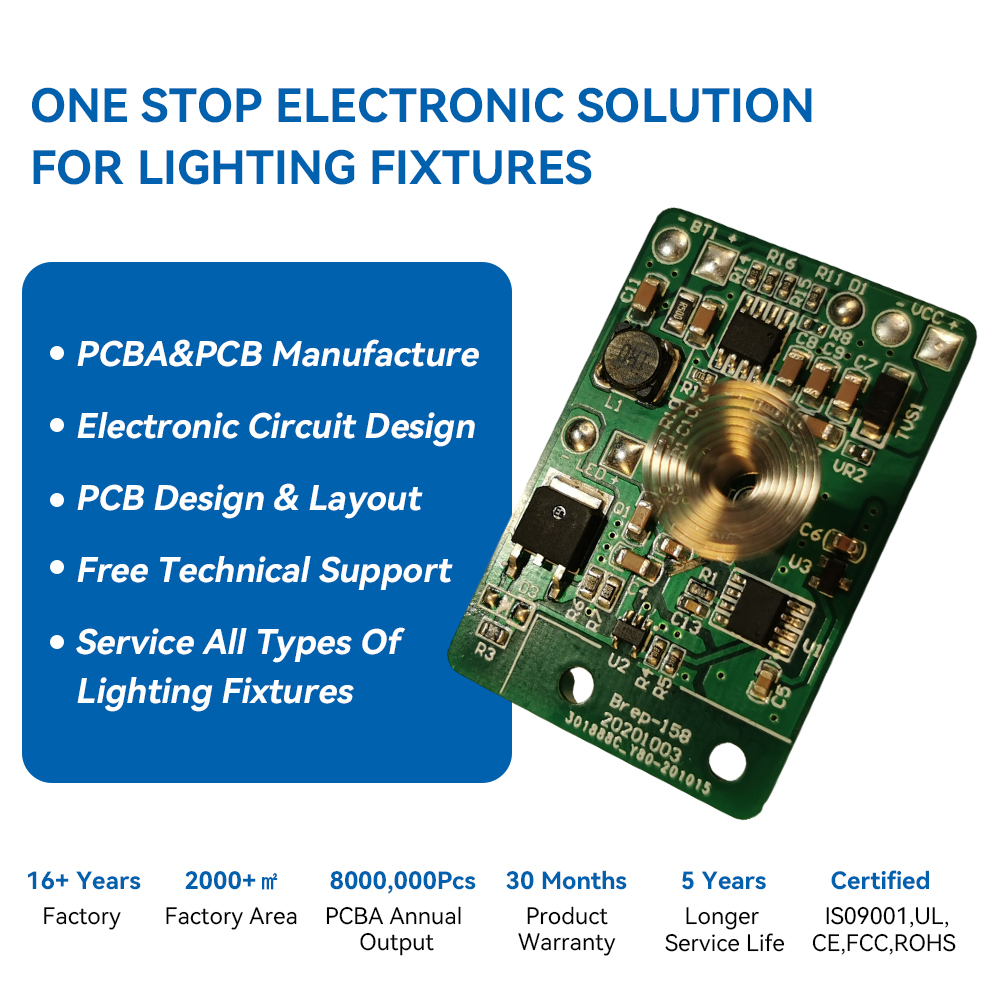 One Stop Customized Lamp Electronic Components Complete Set TIP Control Module For Lighting with 7 Quality Inspection Processes