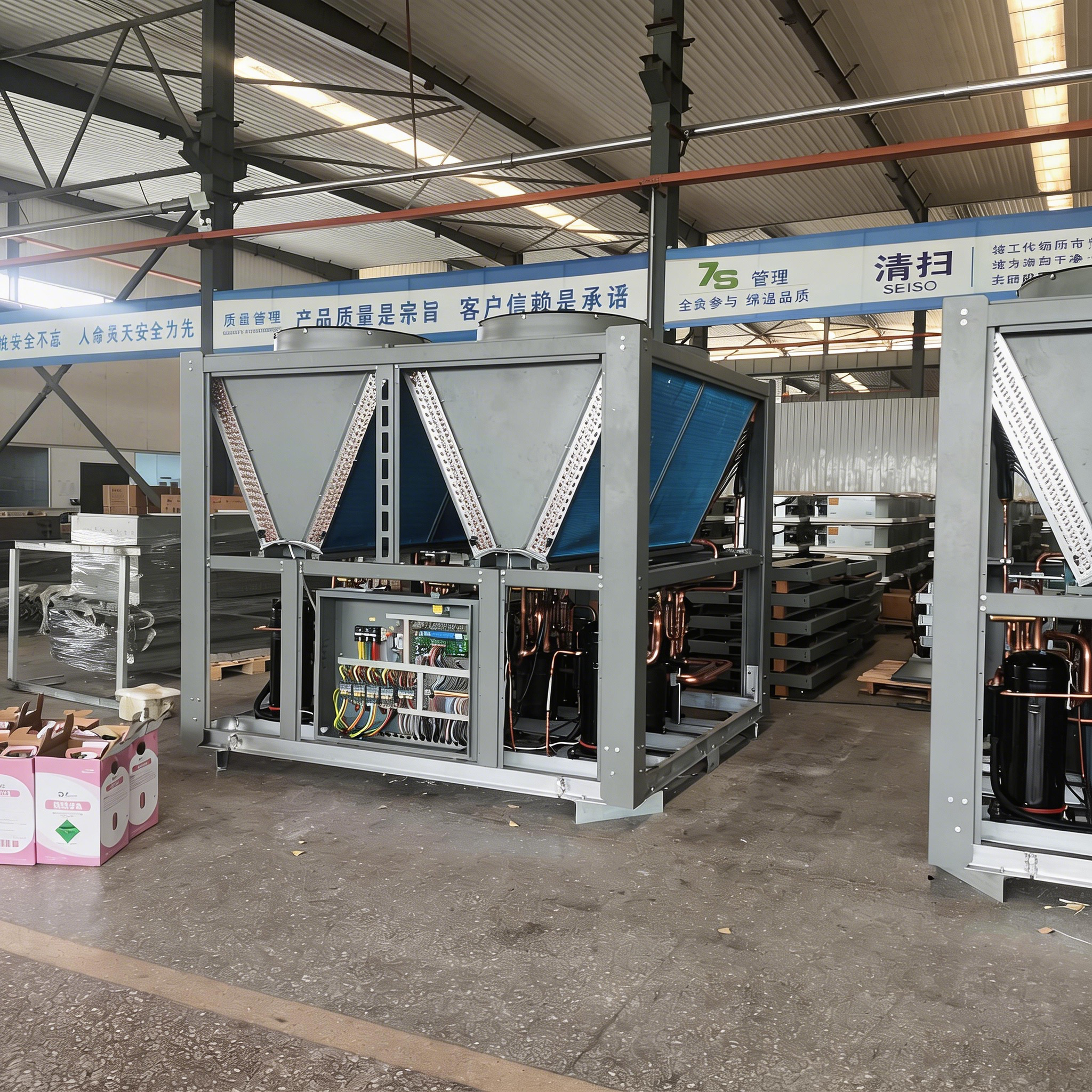 100P Air Source Heat Pump Central Air Conditioning System for Large Building
