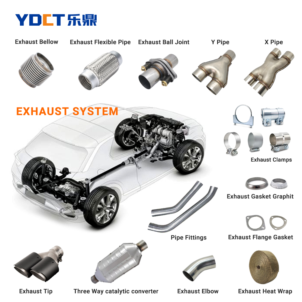 Factory Price Diesel Engine Exhaust System Truck Spare Parts Exhaust Bellow Pipe