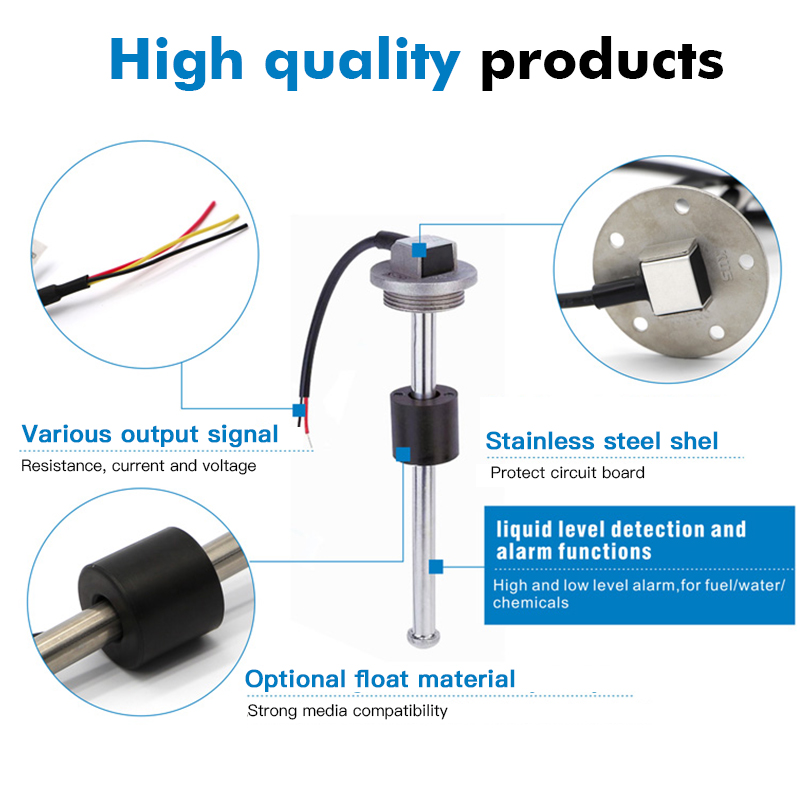 Gamicos GLTV3 500mm Oil Tank Level Gauge Float Measuring Type Fuel Sensor