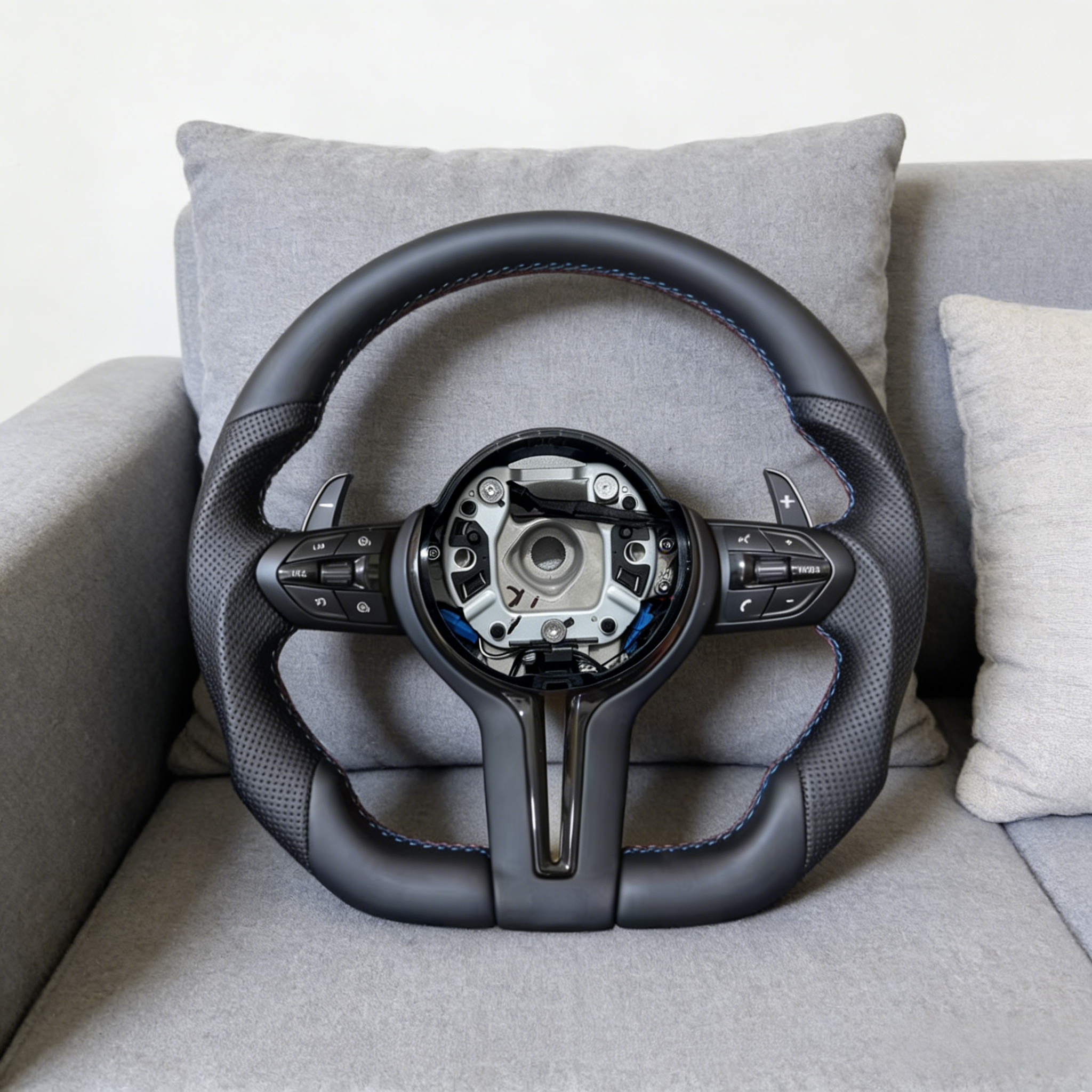 Wholesale Applicable for BMW F10 F20 F30 F32 F36 F80 M3 M4 M5 M6 E70 E90 E91 Leather Interior Steering Wheel Automotive Parts