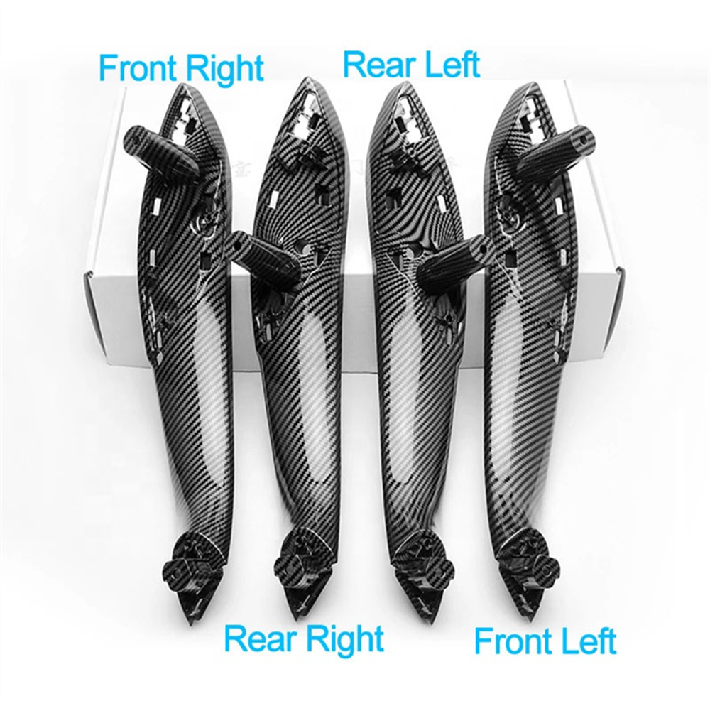Carbon Pattern Inner Interior Door Handle Car Covers 51417279315 51417279316 51427281469 51427281470 for BMW 3 Series F30