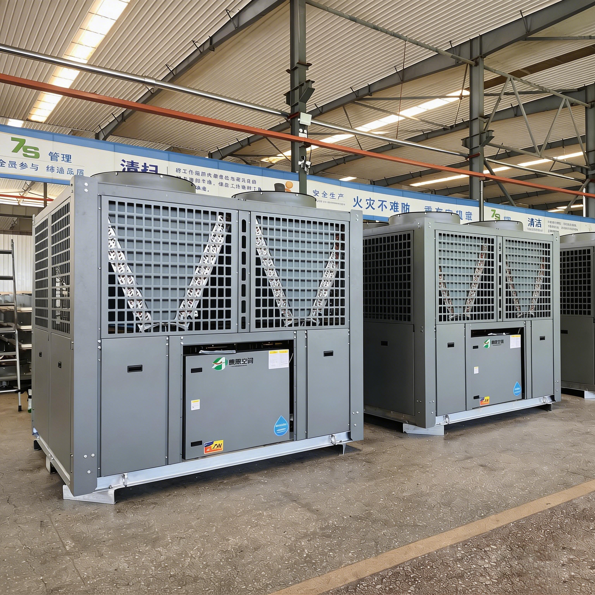 100P Air Source Heat Pump Central Air Conditioning System for Large Building