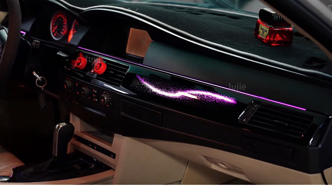 Suitable for BMW 5 Series 2004-2006 E60 Ambient Light Car Interior Atmosphere Trim LED Light Parts Galaxy Style for Bmw E60