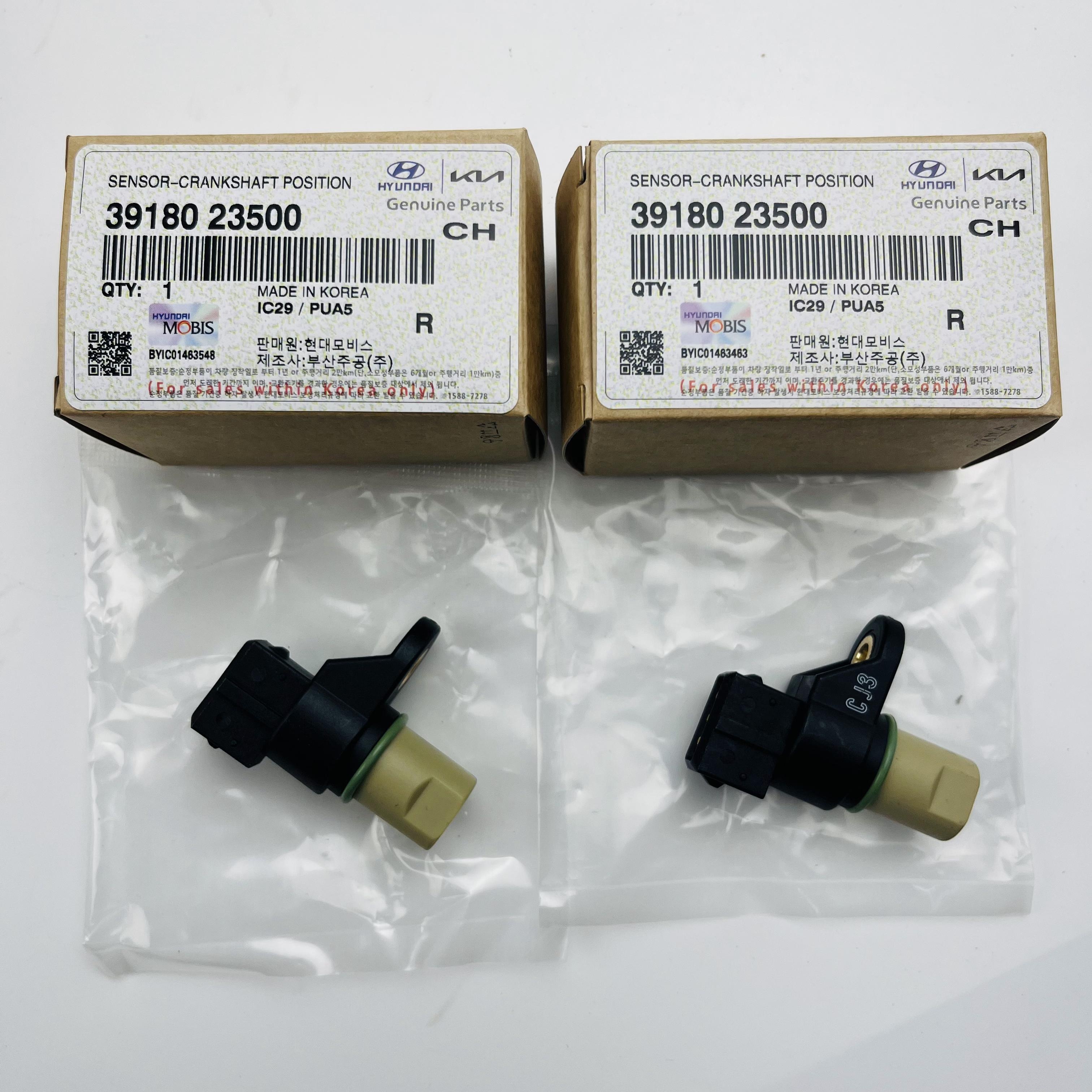 Wholesale High Quality New 39180-23500 Automotive Crankshaft Position Sensor Universal Fitment / 1 Year Warranty