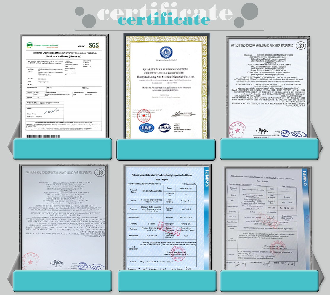 Certificates