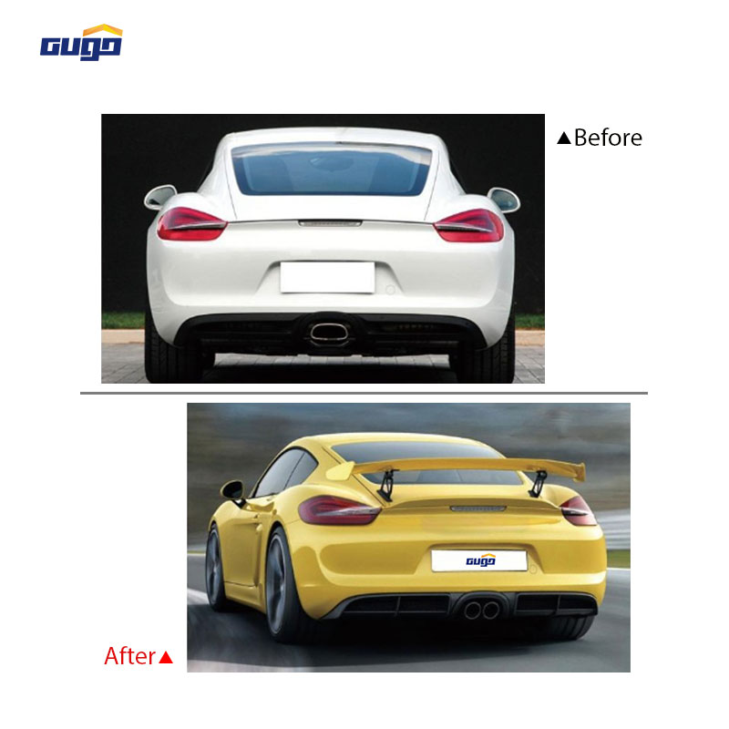 GUGO Body Kit for Porsche Cayman 981 GT4 Style Full Exterior Kit Track Inspired Design Vehicle Upgrade Custom Body Components