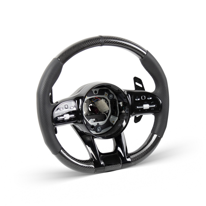 Customization Carbon Fiber Steering Wheel Auto Interior Accessories for Mercedes Benz W205 C63 808 E43 C300 C200 GLC SLK A45
