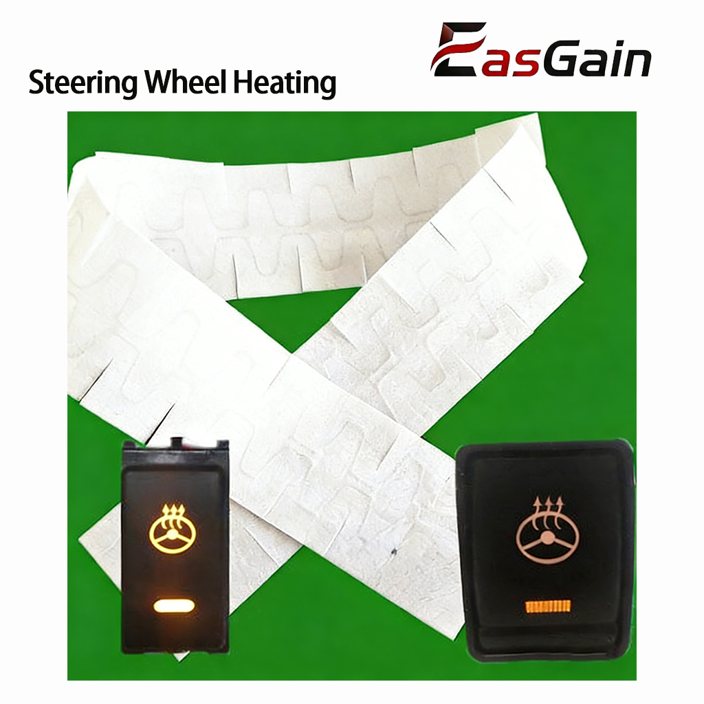 Auto Interior Accessories Universal Fitment Heated Steering Wheel Retrofit Component with Overheat Protection and Wiring Harness